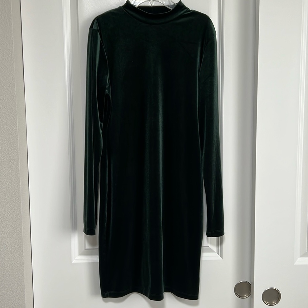 Velvet Dress Mini Long Sleeve Party